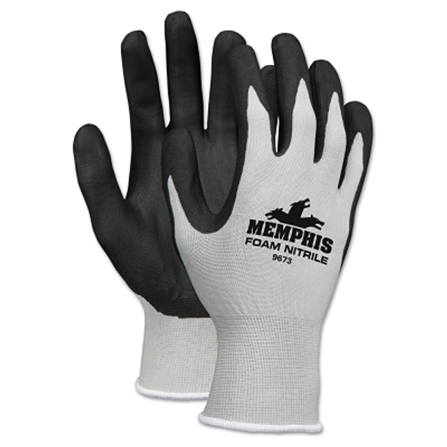 MCR Safety 9673M NXG® Work Gloves, Medium, Black/Gray