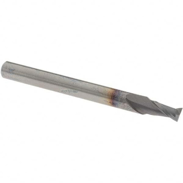 OSG 412-156208 Square End Mill: 5/32'' Dia, 5/16'' LOC, 3/16'' Shank Dia, 2'' OAL, 2 Flutes, Solid Carbide