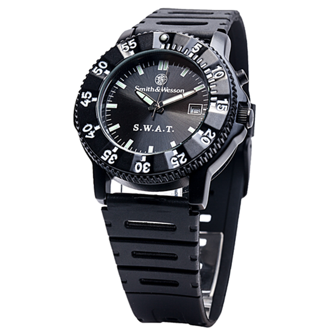 Smith & Wesson SWW-45 Smith & Wesson SWAT Watch w/ Rubber Wristband Smith & Wesson SWW-45 Smith & Wesson SWAT Watch w/ Rubber Wristband