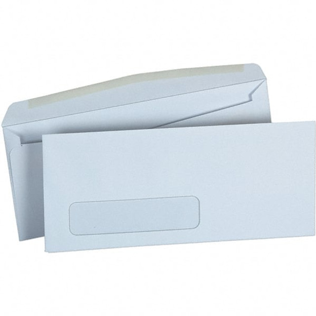 UNIVERSAL UNV36321 Plain White with Window Mailing Envelope: 9.63" Wide, 4.13" Long