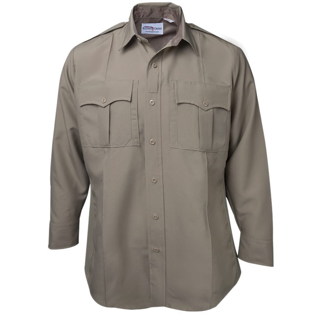 Flying Cross 42W78Z 04 18.0 34/35 Command Power Stretch Long Sleeve Shirt w/ Zipper Flying Cross 42W78Z 04 18.0 34/35 Command Power Stretch Long Sleeve Shirt w/ Zipper