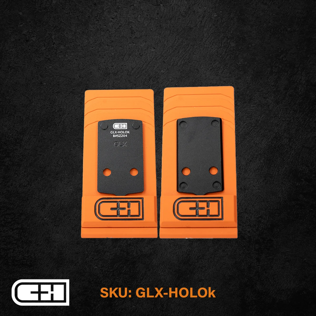 C&H Precision GLX-HOLOK Optics Adapter Plate - For Glock 43x/48 MOS V4 MIL/LEO C&H Precision GLX-HOLOK Optics Adapter Plate - For Glock 43x/48 MOS V4 MIL/LEO