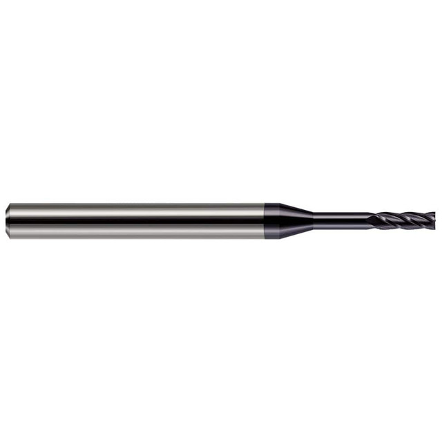 Harvey Tool 76275-C3 Square End Mill: 0.075'' Dia, 0.225'' LOC, 1/8'' Shank Dia, 1-1/2'' OAL, 2 Flutes, Solid Carbide