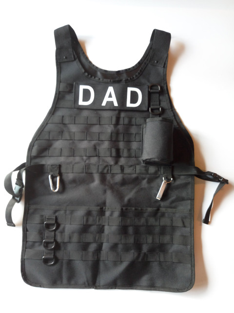 Caliber Gourmet CBG-1028 Tactical BBQ Apron w/ Carabiner and Bottle Opener