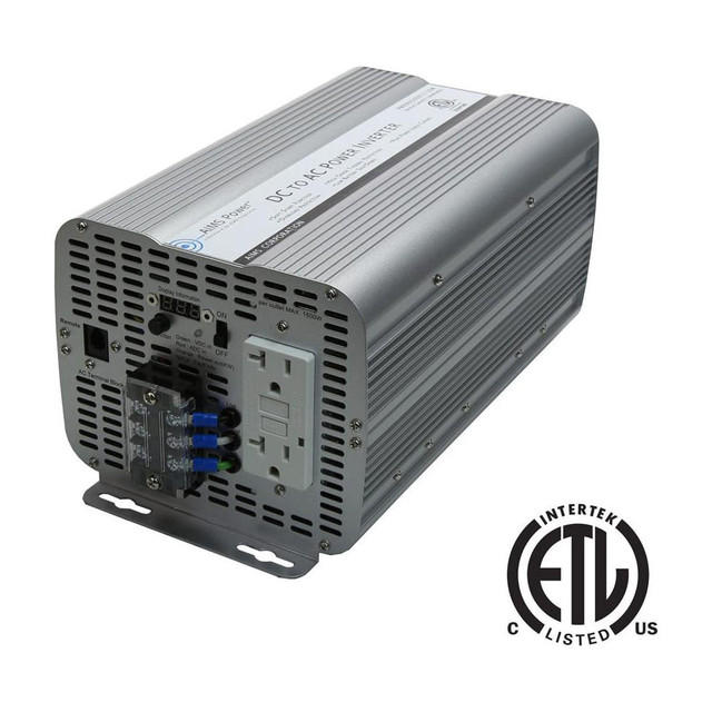 Aims Power PWRINV200012120 Power Inverters; Input Voltage: 0.00 ; Output Voltage: 120 ; Continuous Output Power: 2000 ; Peak Output Power: 4000 ; Maximum Input Current Rating: 16 ; Output Amperage: 16.67