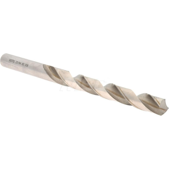 Hertel 85703544 Jobber Length Drill Bit: 23/64" Dia, 118 °, High Speed Steel