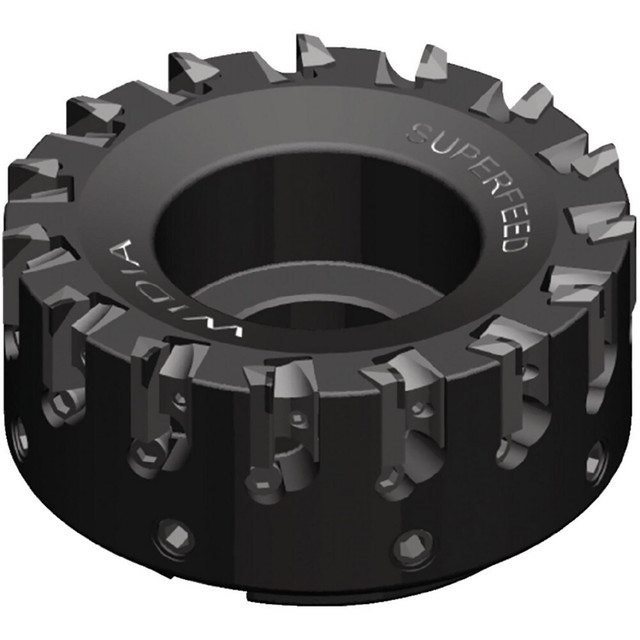 Widia 3789432 Indexable Square-Shoulder Face Mills; Minimum Cutting Diameter (Decimal Inch): 4.0000 ; Maximum Cutting Diameter (Decimal Inch): 4.0000 ; Maximum Depth of Cut (Decimal Inch): 0.2500 ; Arbor Hole Diameter (Decimal Inch): 1.2500