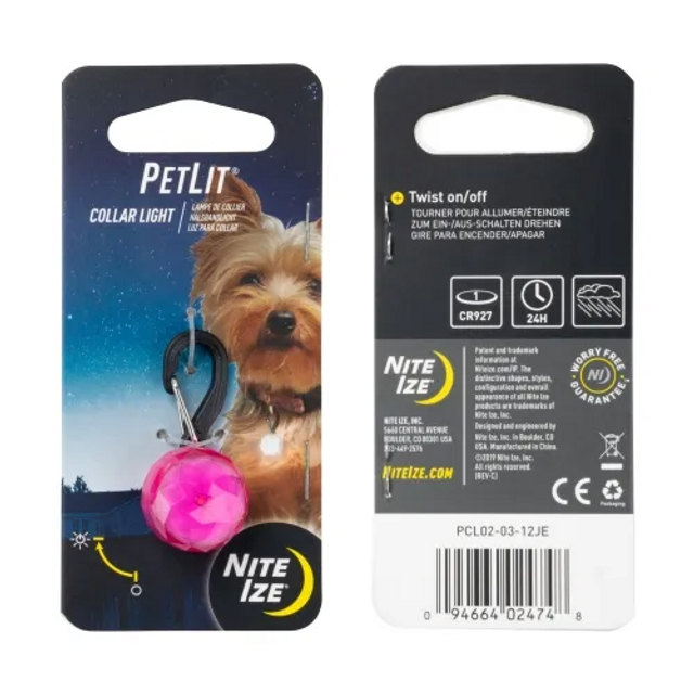 Nite-Ize PCL02-03-12JE PetLit Collar Light