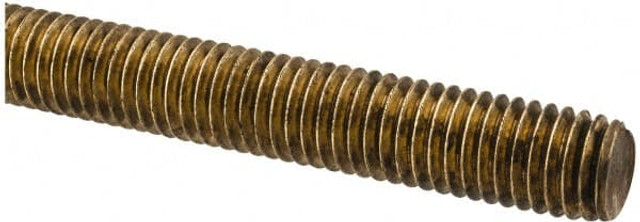 MSC 12210 Threaded Rod: 1/2-13, 2' Long, Brass