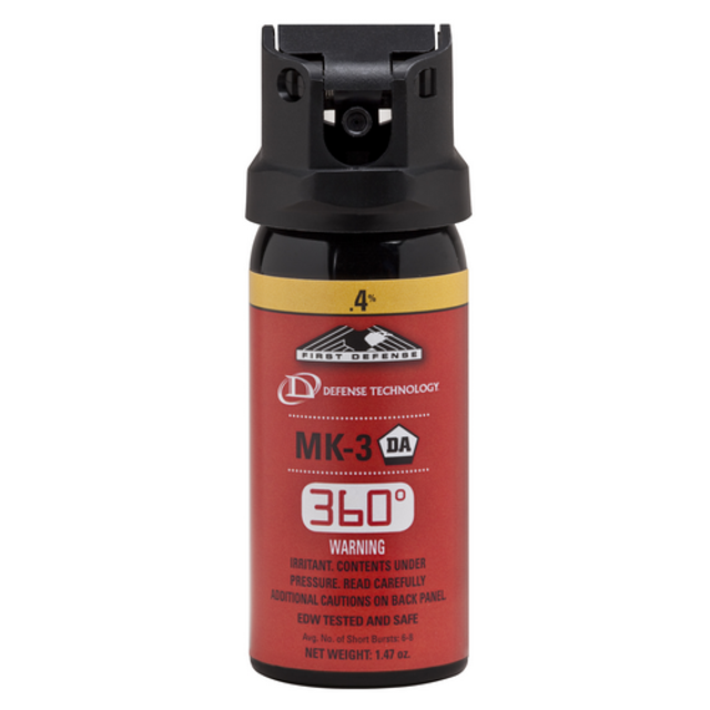 Defense Technology 1012966 First Defense 360 .4% MK-3 Stream OC Aerosol Defense Technology 1012966 First Defense 360 .4% MK-3 Stream OC Aerosol