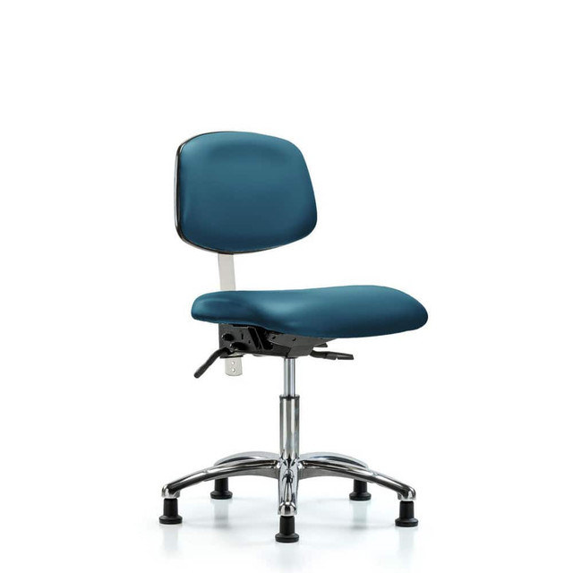 Blue Ridge Ergonomics MSC43642 Task Chair: Vinyl, Marine Blue