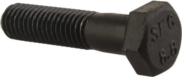 Value Collection 644043PS Hex Head Cap Screw: M8 x 1.25 x 35 mm, Grade 8.8 Steel, Uncoated