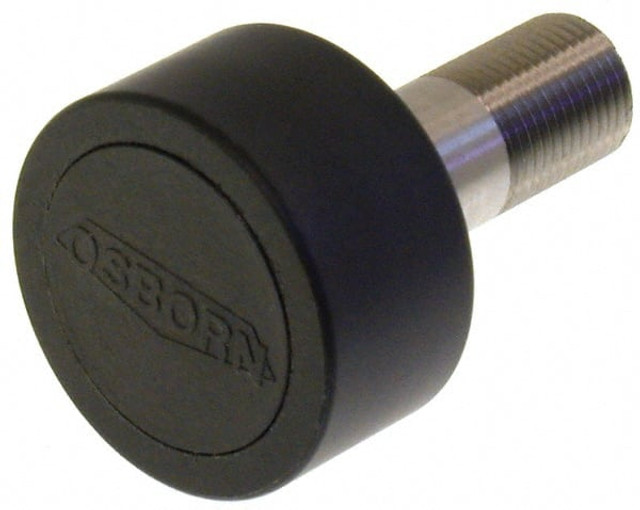 Osborn International 0009696100 Plain Cam Follower: 0.625" Roller Dia, 0.437" Roller Width, 0.25" Stud Dia