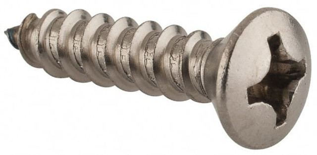 Value Collection R63646648 Sheet Metal Screw: #12, Oval Head, Phillips