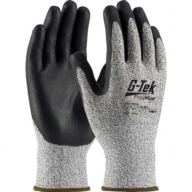 PIP 16-334/XL Cut, Puncture & Abrasive-Resistant Gloves: Size XL, ANSI Cut A2, ANSI Puncture 3, Nitrile, Polyester Blend