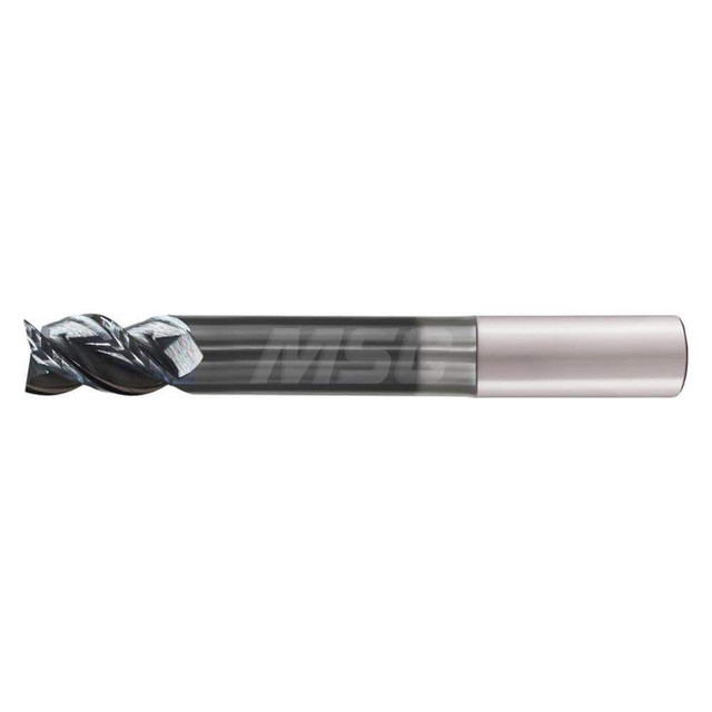 Iscar 3398383 Corner Radius End Mill: 5/8" Dia, 2-1/2" LOC, 0.015" Radius, 5 Flutes, Solid Carbide