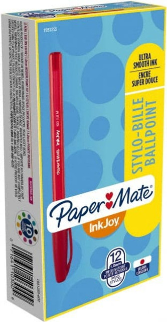 Paper Mate 1951255 Ball Point Pen: 1 mm Tip, Red Ink