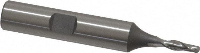 Cleveland C42643 Ball End Mill: 0.125" Dia, 0.375" LOC, 2 Flute, Cobalt