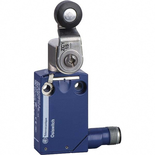 Telemecanique Sensors XCMD2115M12 General Purpose Limit Switch: SP, NC, Roller Lever, Side