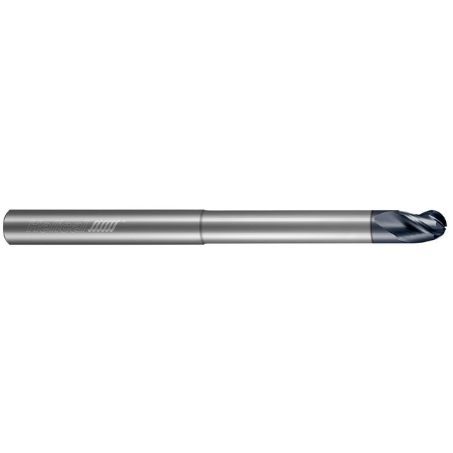 Helical Solutions 13167 Ball End Mill:  0.3125" Dia,  0.4375" LOC,  3 Flute,  Solid Carbide