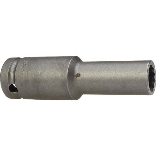 Apex 10MM55-D Impact Socket: 1/2" Drive, 10mm Socket, Hex Drive