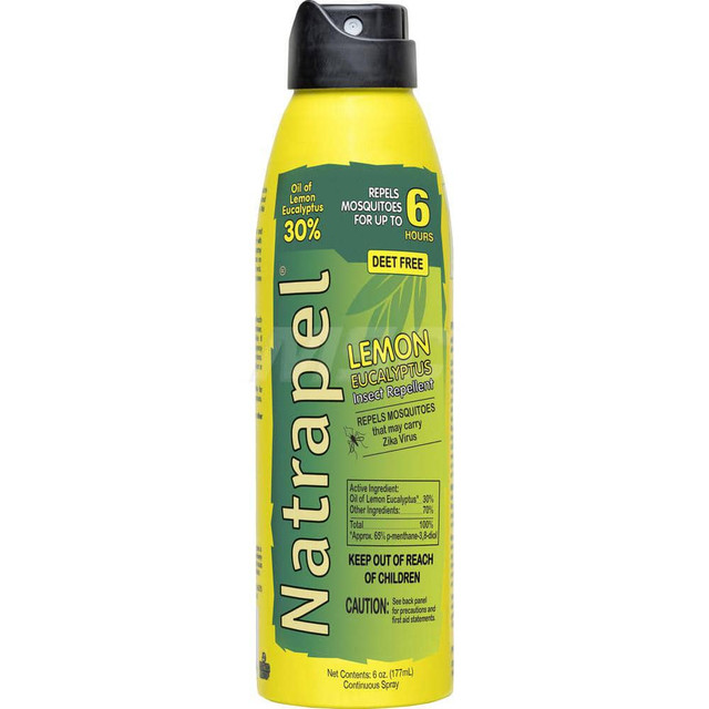 Natrapel 0006-6865 Personal Insect Repellents; Active Ingredient: Lemon Eucalyptus Oil ; Container Size: 6 ; Container Type: Can ; Protection Time: 6 ; Concentration: 30 ; Standards: EPA Registered
