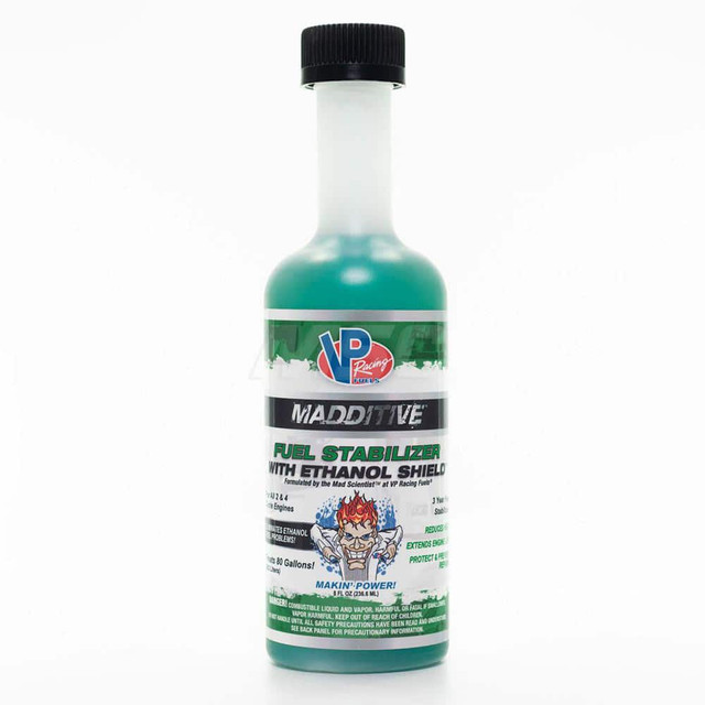 VP Racing Fuels 2815 Engine Additives; Engine Additive Type: Stabilizer ; Container Size: 8 oz ; Color: Transparent ; Boiling Point: 275-4100F (135-2100C) ; Container Type: Plastic Bottle