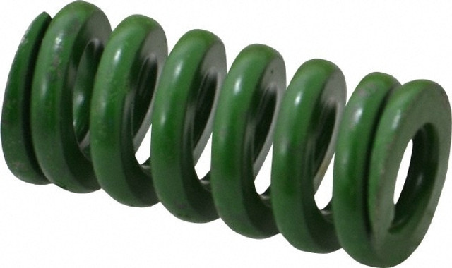 Associated Spring Raymond 106-406 Die Spring: 3/4" Hole Dia, 3/8" Rod Dia, 1-1/2" Free Length, Green