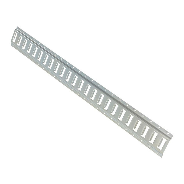 Vestil E-TRK-4-ZN-1PK Vertical & Horizontal Track; Product Type: E-Track ; Position: Vertical or Horizontal ; Mounting Hole Diameter: 0.2813 ; Material: Steel ; Finish/Coating: Zinc Plated