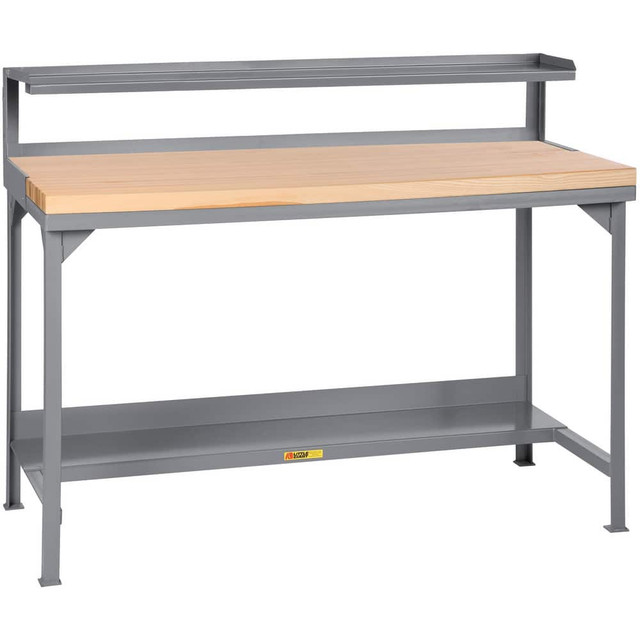 Little Giant. WSJ2-3072-36-RS Stationary Work Benches, Tables; Bench Style: Welded Work Table ; Edge Type: Square ; Leg Style: 4-Leg; Fixed ; Depth (Inch): 30in ; Color: Gray ; Maximum Height (Inch): 37-3/4in