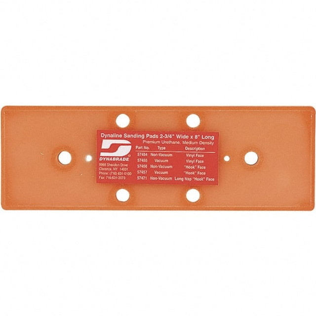 Dynabrade 57455 8 x 2-3/4" Rectangular Adhesive/PSA Backing Pad