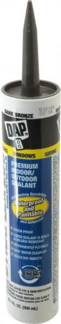 DAP. 7079818420 Caulk: 10.1 oz Cartridge, Brown, Acrylic & Latex