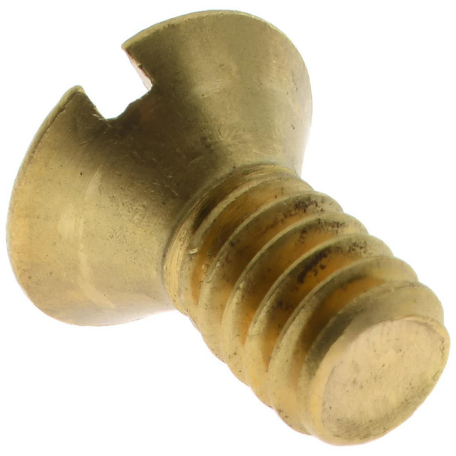 Value Collection 3RSMSF94C008 Machine Screw: 1/4-20 x 1/2", Flat Head, Slotted