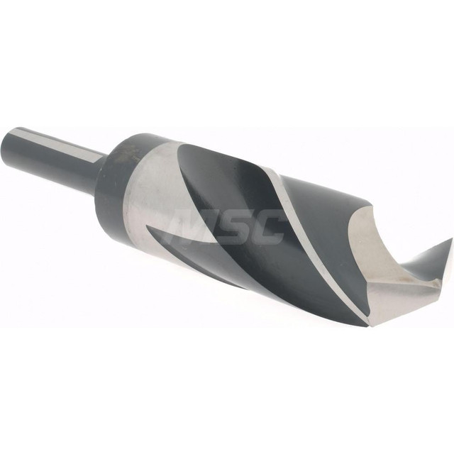 Hertel 77429033 Reduced Shank Drill Bit: 1-1/4'' Dia, 1/2'' Shank Dia, 118 0, High Speed Steel