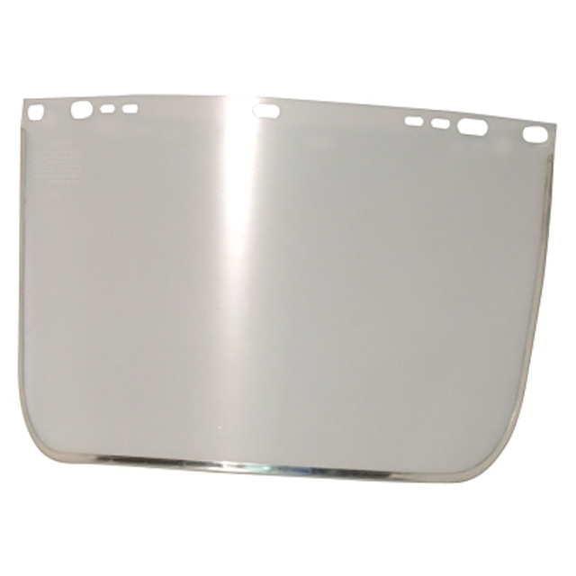 ORS Nasco Anchor Brand Visor, Clear, Aluminum Bound, 15-1/2 in L x  9 in H, for Jackson Safety® Head Gear/Cap Adaptors