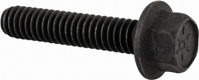 Value Collection 822688MSC Smooth Flange Bolt: 1/4-20 UNC, 1-1/4" Length Under Head, Fully Threaded