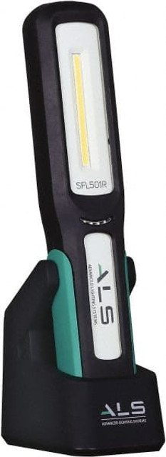 Advanced Lighting Systems SFL501R 3 Volt, Black & Turquoise Straight Folding Work Light