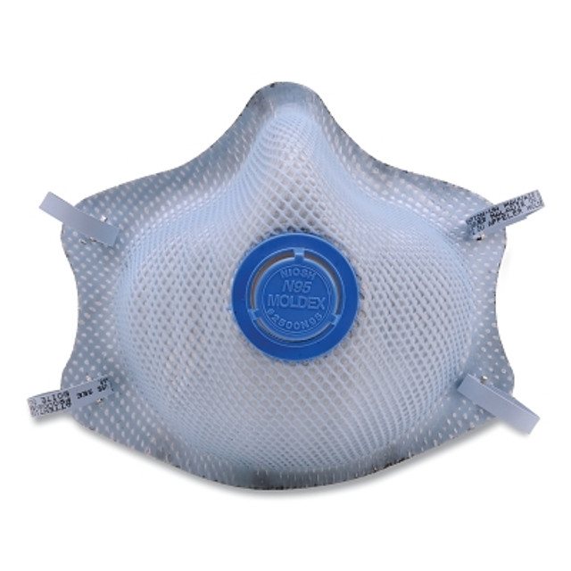 Moldex 2500 Series N95 Particulate Respirators, Half-facepiece, 2-Strap, Medium/Large