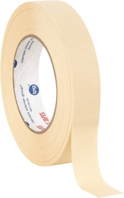 Intertape PG21..179 Masking Tape: 1" Wide, 60 yd Long, 7.3 mil Thick, White