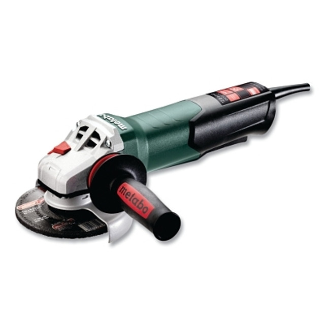Metabo Small Angle Grinder, Quick, 6 in dia, 12 A, 10000 RPM, Paddle Switch