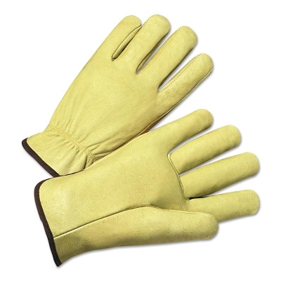 ORS Nasco Anchor Brand Standard Grain Pigskin Driver Gloves, Medium, Unlined, Tan
