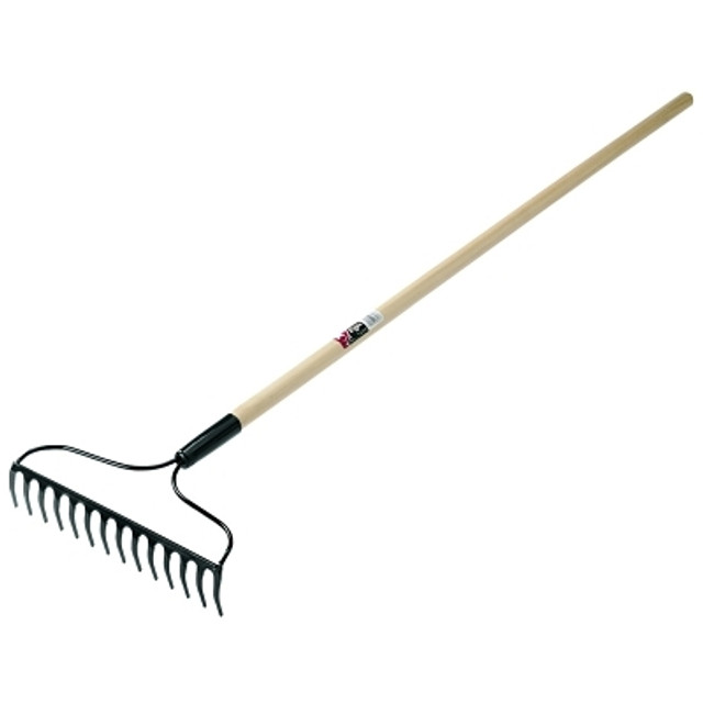 The AMES Companies, Inc. TRUE TEMPER® Eagle Bow Style Garden Rake, 14 in Forged Steel Blade, 48 in White Ash Handle The AMES Companies, Inc. TRUE TEMPER® Eagle Bow Style Garden Rake, 14 in Forged Steel Blade, 48 in White Ash Handle