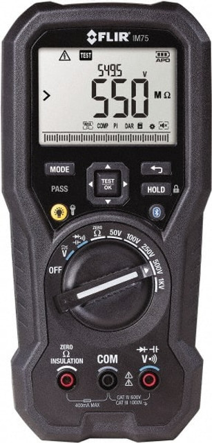 FLIR IM75 Digital LCD Display, 4,000 Megohm Electrical Insulation Resistance Tester & Megohmmeter