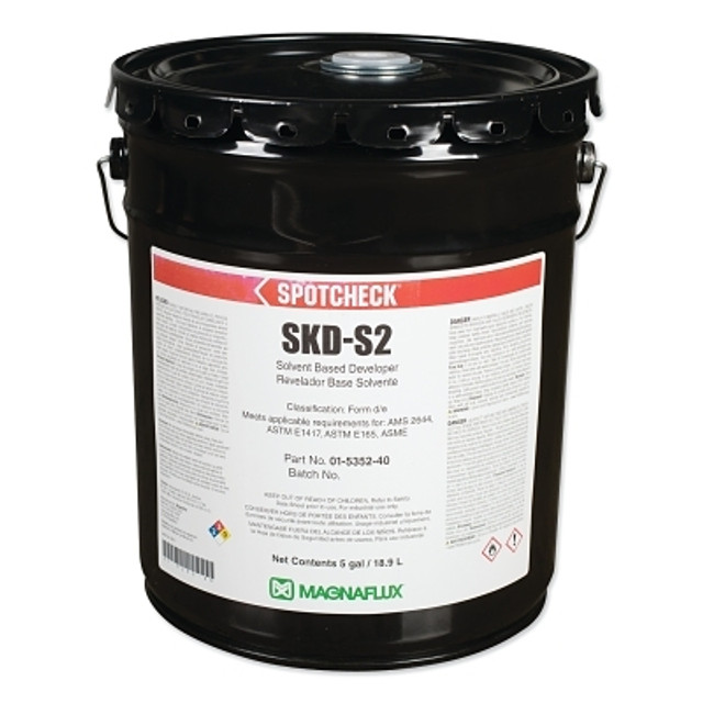 Magnaflux Spotcheck® SKD-S2, Solvent Based Developer, Pail, 5 gal Magnaflux Spotcheck® SKD-S2, Solvent Based Developer, Pail, 5 gal