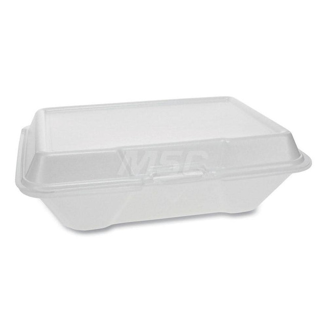 Pactiv PCTYTH102050001 Food Storage Container: Square, Hinged Lid