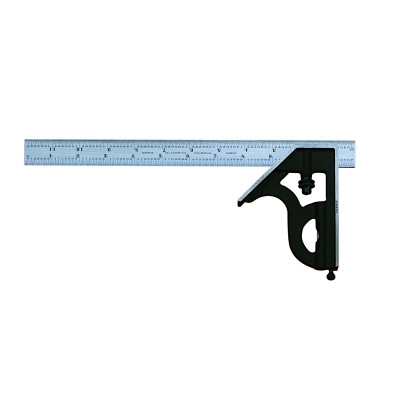 L.S. Starrett 11H Series Combination Square, 12 in Blade Length,  3-1/4 in Beam Width, 4R Graduations, 4 Scales