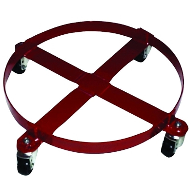 Milwaukee Hand Trucks Welded Drum Dolly, 4-Wheel, 800 lb, 6-1/4 in h x 30-1/2 in w