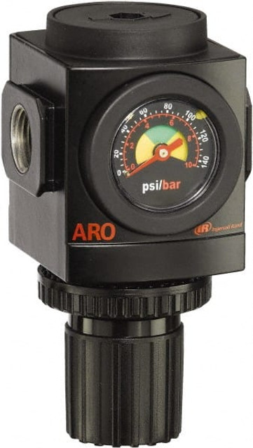 ARO/Ingersoll-Rand R37341-600 Compressed Air Regulator: 1/2" NPT, 250 Max psi, Standard