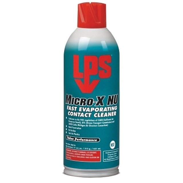 ITW Pro Brands LPS® Micro-X NU Fast Evaporating Contact Cleaners, 11 oz Aerosol Can