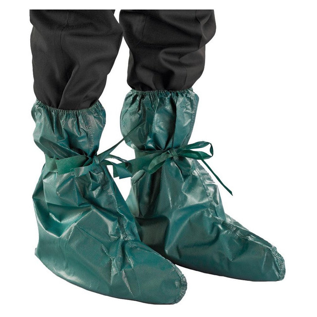 Ansell GR40-W92-406-00 Disposable & Chemical Resistant Shoe & Boot Covers; Cover Type: Boot Cover ; Material: Multi-Layer Non-Woven Barrier Laminate Fabric ; Footwear Type: Overboot ; Fits Shoe Size: 8-12 ; Resistance Features: Chemical Warfare Agent